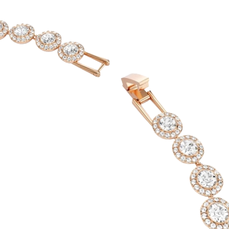 Swarovski Una Angelic Necklace, Medium, 18K Rose Gold finish