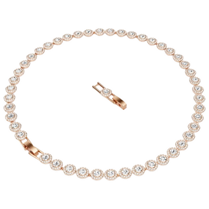 Swarovski Una Angelic Necklace, Medium, 18K Rose Gold finish