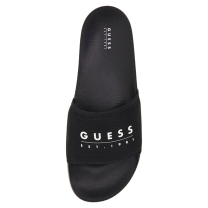 Guess Men's Tokyom logo-script Sandal's Black