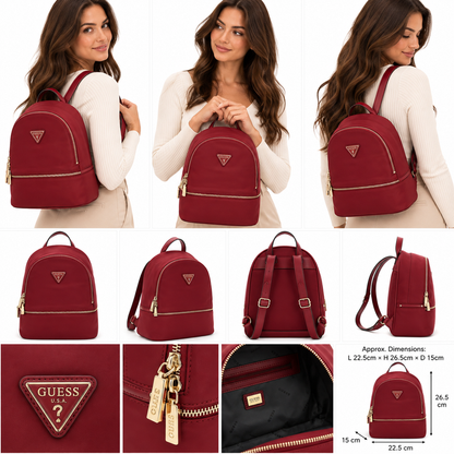 Guess Women's Follie Travel Small Backpack Rust Red