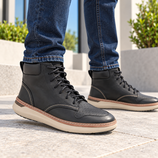 Armani Black Leather Ankle Boots 935119 - Choose Size