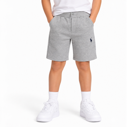 Ralph Lauren Polo Cotton Mesh Boys Shorts Grey