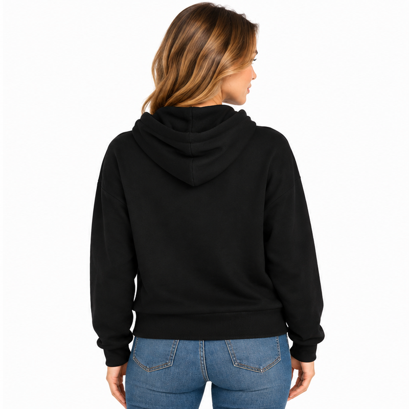 Victoria's Secret 'V' Black Hoodie Women's