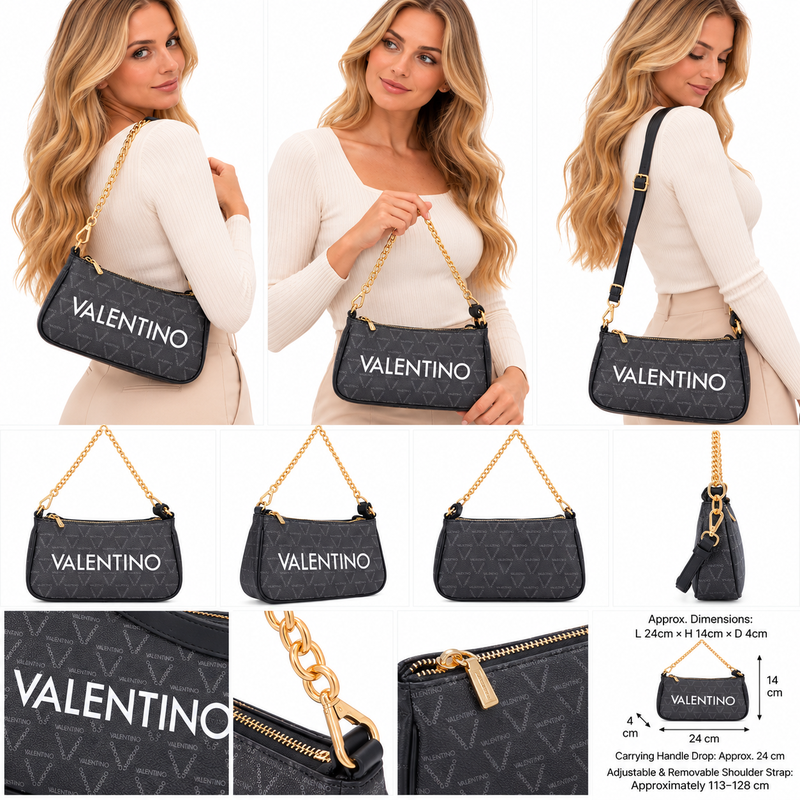 Mario Valentino Women's Crossover Handbag VBS3KG30R395 Nero