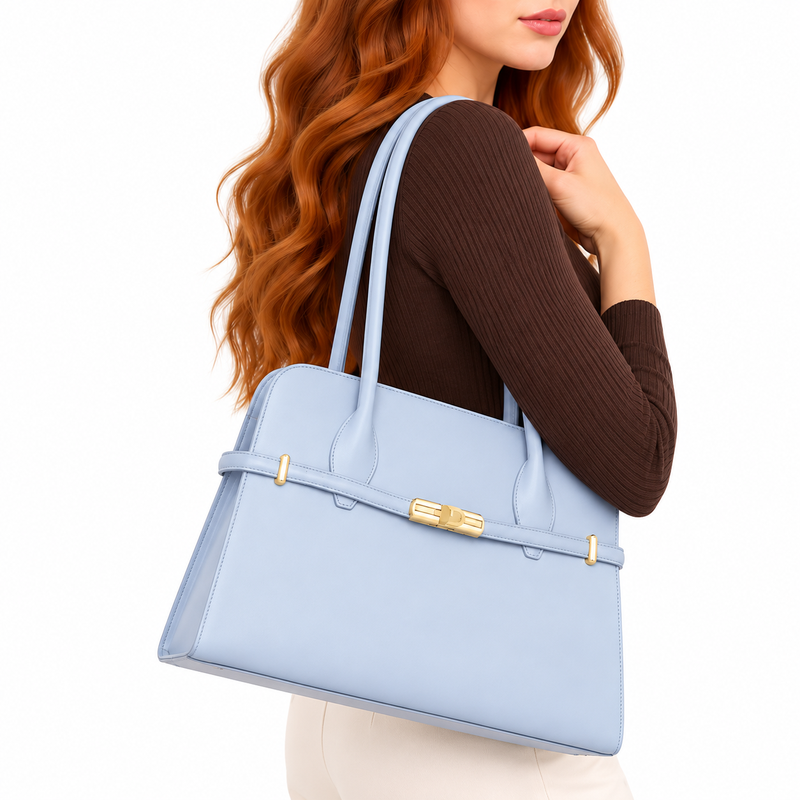 Furla Women's Goccia L Dome Handbag Nuvola Blue