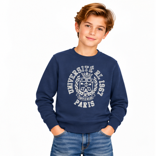 Ralph Lauren Polo Fleece Graphic Boys Jumper Blue