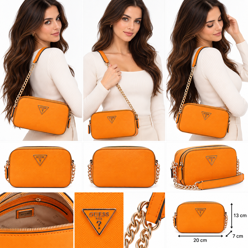 Guess Noelle Women's Crossbody Bag Mango Orange