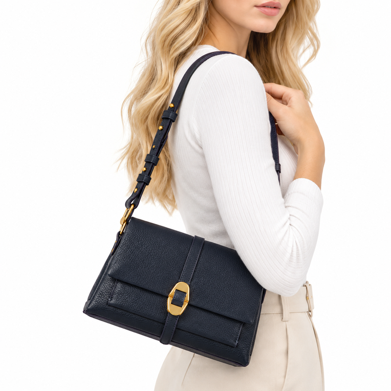 Coccinelle Women's Dorian Handbag Midnight Blue 