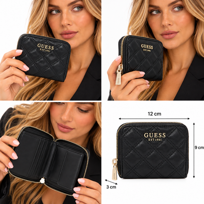 Guess Giully Women's Quilted Purse Black