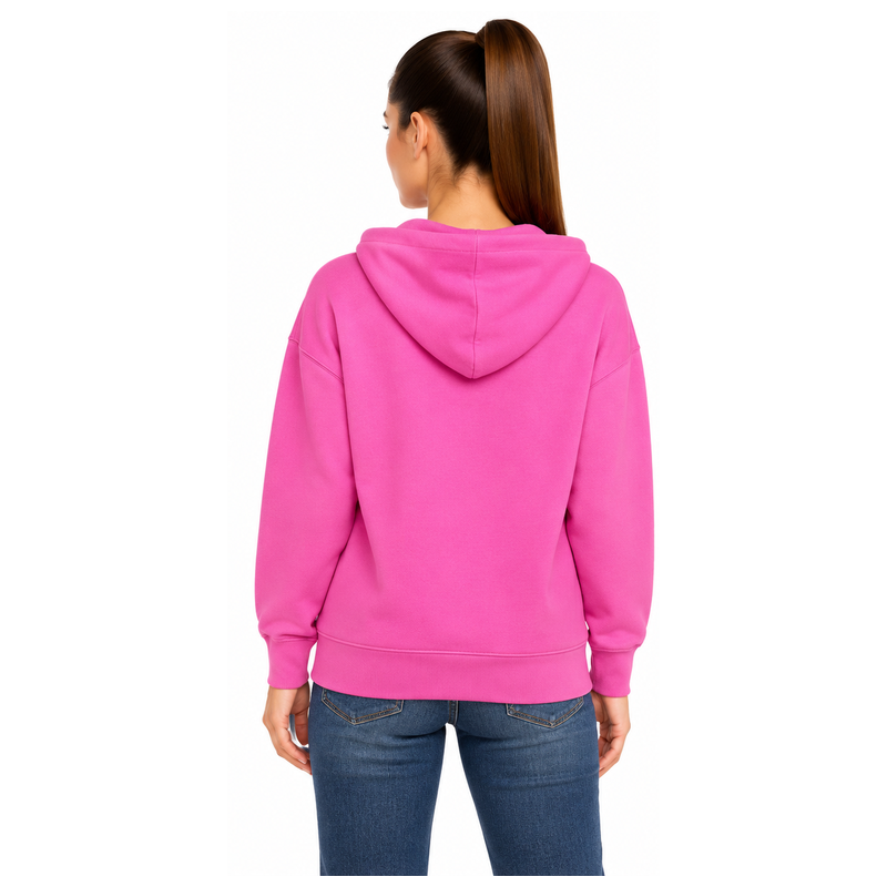 Victoria's Secret Graphic Dahlia Zip Up Hoodie Pink - X Large
