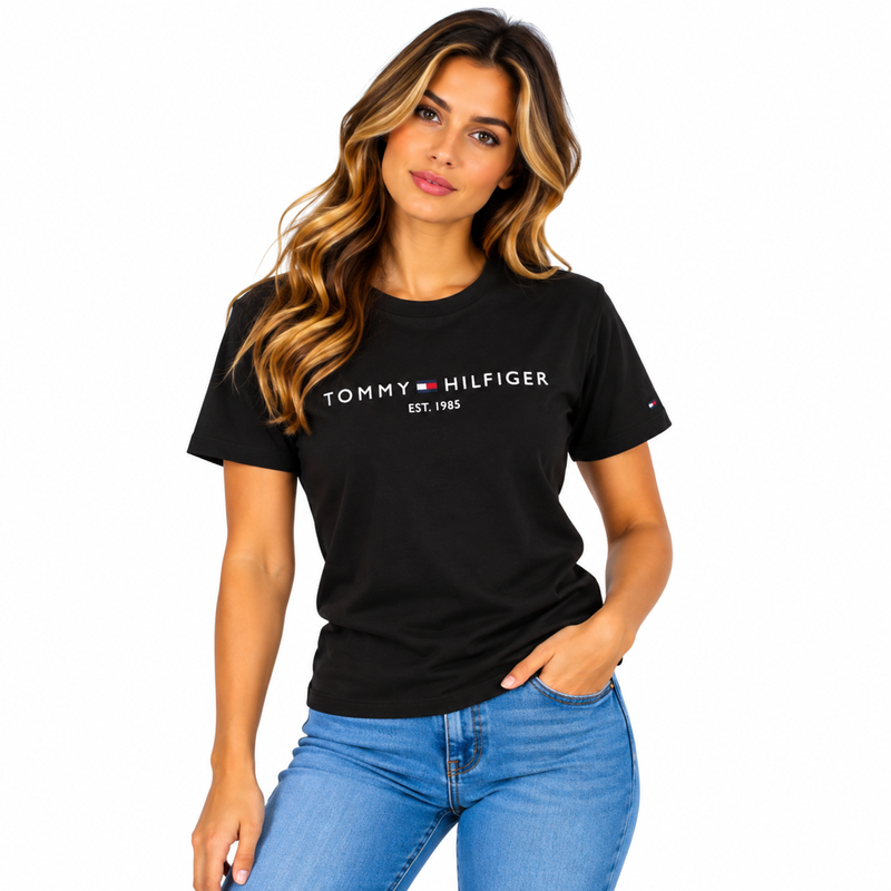 Tommy Hilfiger Heritage T-Shirt Black Women's