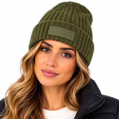 Tommy Hilfiger Twist Beanie Hat Green - One Size  Women's