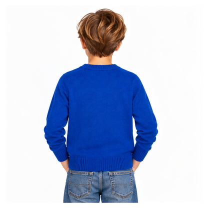 Ralph Lauren Polo Cotton Cashmere Girls Jumper Blue