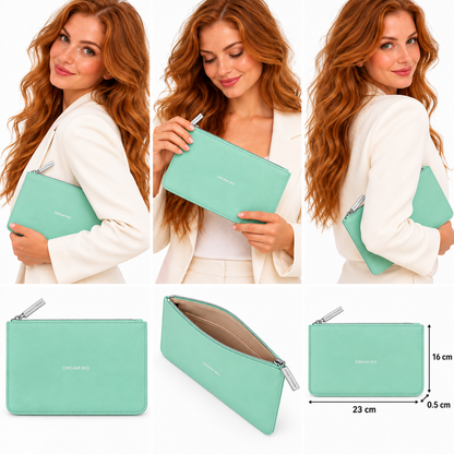  Estella Bartlett Dream Big Mint Green Flat Pouch