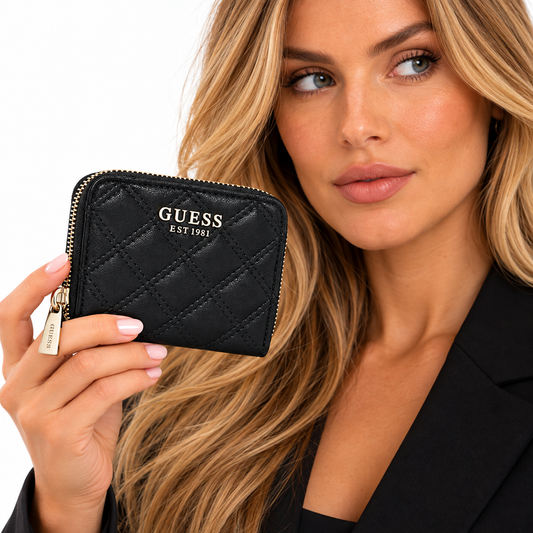 Guess Giully Women's Quilted Purse Black
