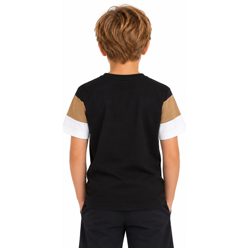 BOSS Boys Stripe Cotton T-Shirt | 100% Cotton