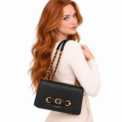 Guess Womens Izzy Crossbody Bag Black VB865421