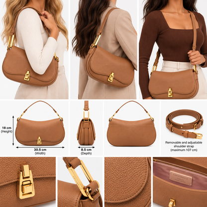 Coccinelle Womens Magie Soft Handbag Skin Brown E1PQR180301