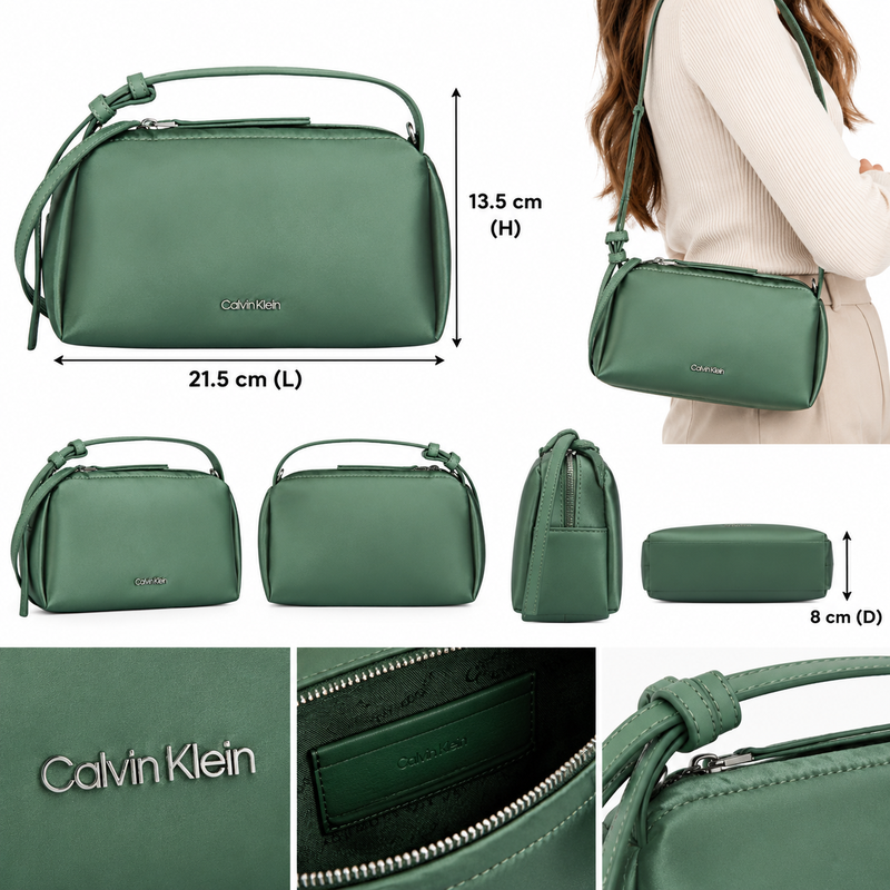 Calvin Klein Women's Elevated Soft Mini Bag Sea Spray Green