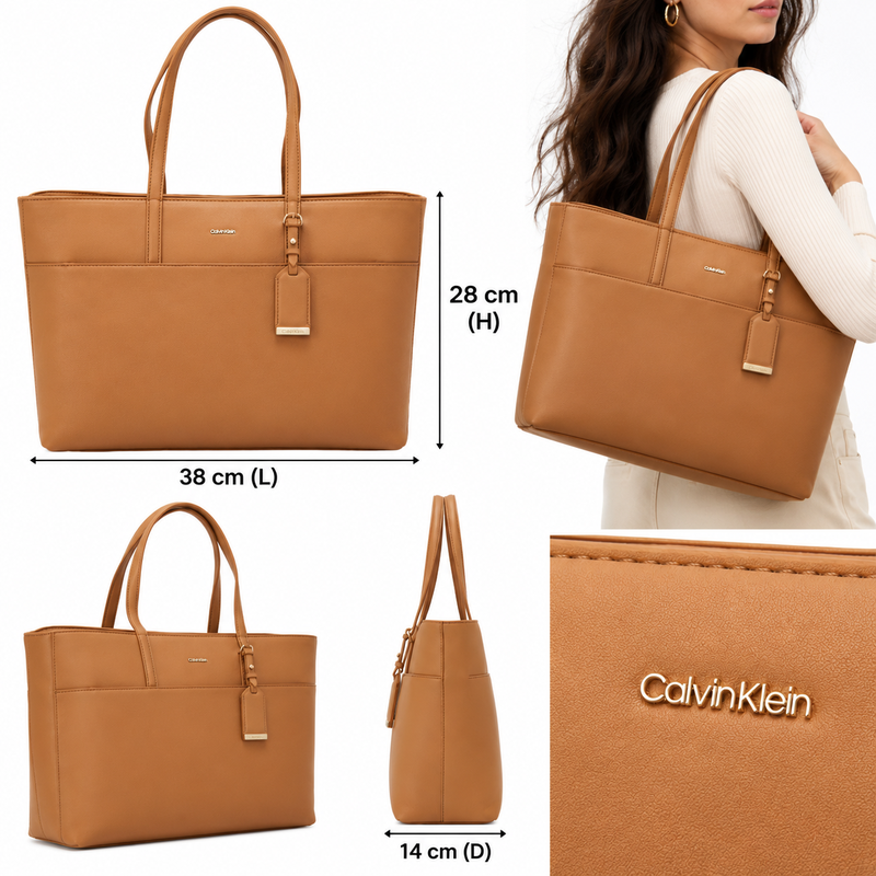 Calvin Klein Women's Hand Bag Brown Sugar K60K610747