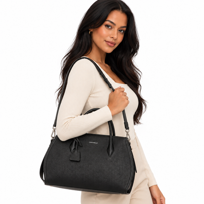 Coccinelle Women's Lord Leather Handbag Black