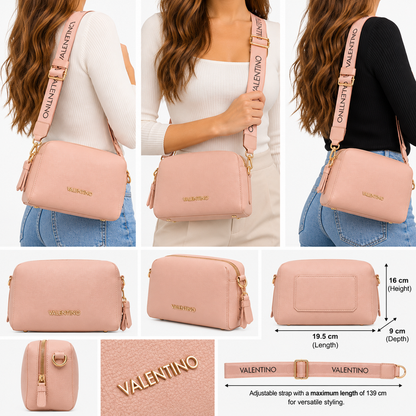 Mario Valentino Pattie Crossbody Bag Cipria Pink