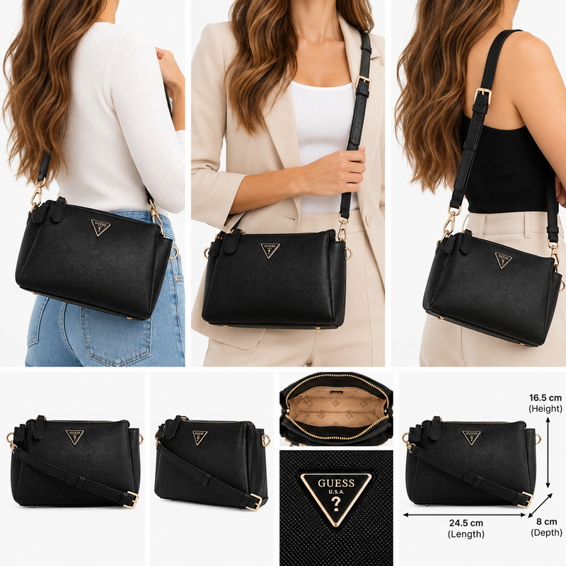 Guess Women's Noelle II Crossbody Bag Black 