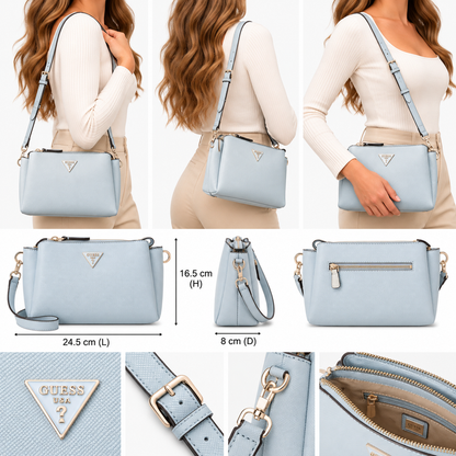 Guess Women's Noelle II Crossbody Bag Misty Blue