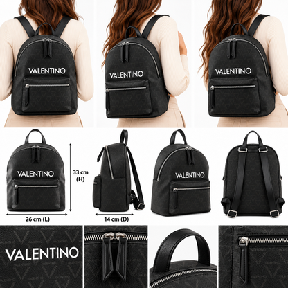 Mario Valentino Men's Ivan Re Backpack Black/ Multi Colour