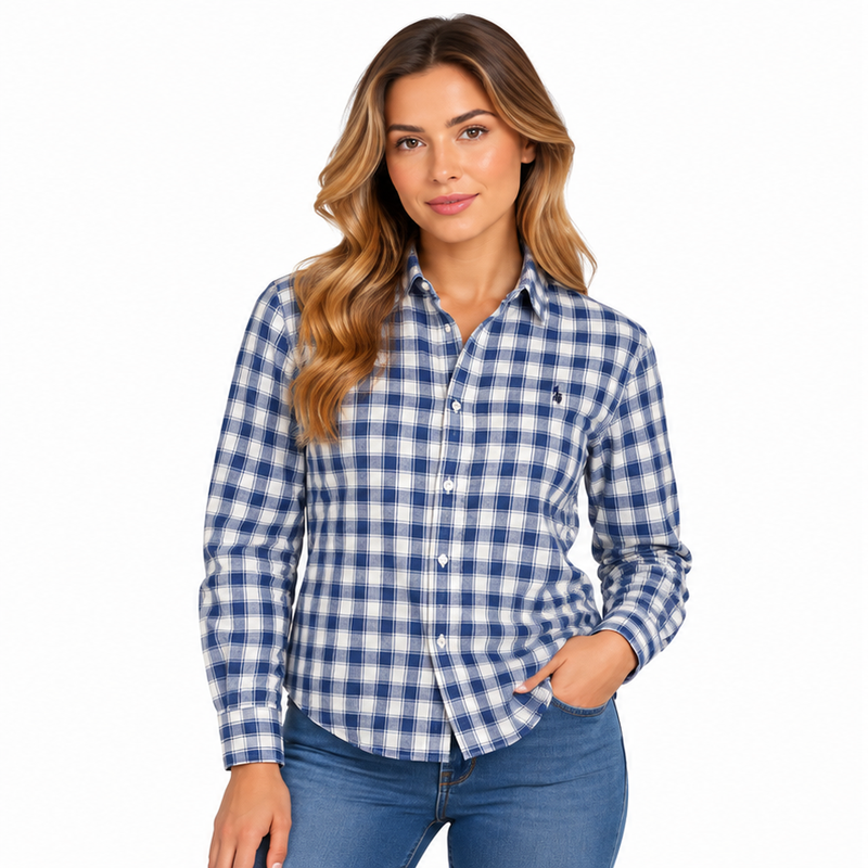 Ralph Lauren Polo Oversize Striped Linen Shirt Women's