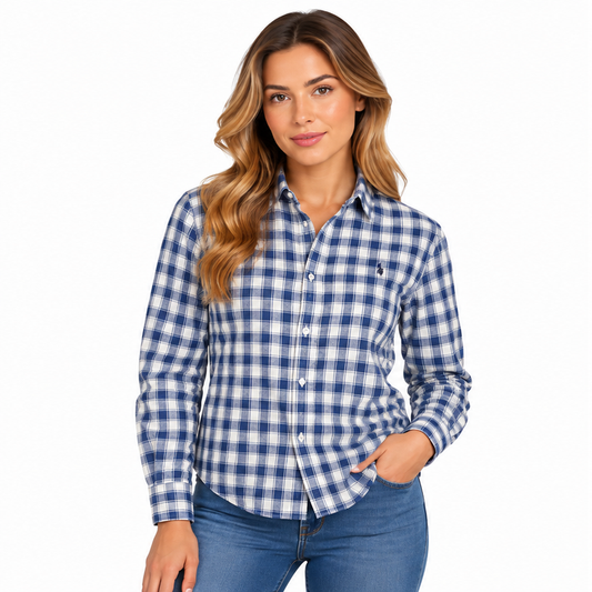 Ralph Lauren Polo Oversize Striped Linen Shirt Women's