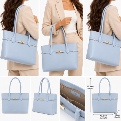 Furla Women's Goccia Tote Bag Nuvola Blue