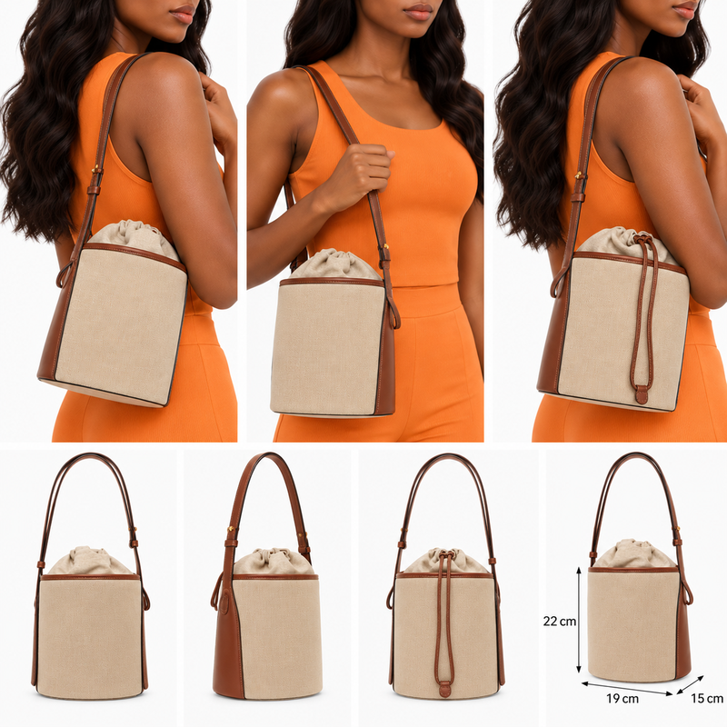 Furla Womens Lido Bucket Bag Cognac Brown WB01588