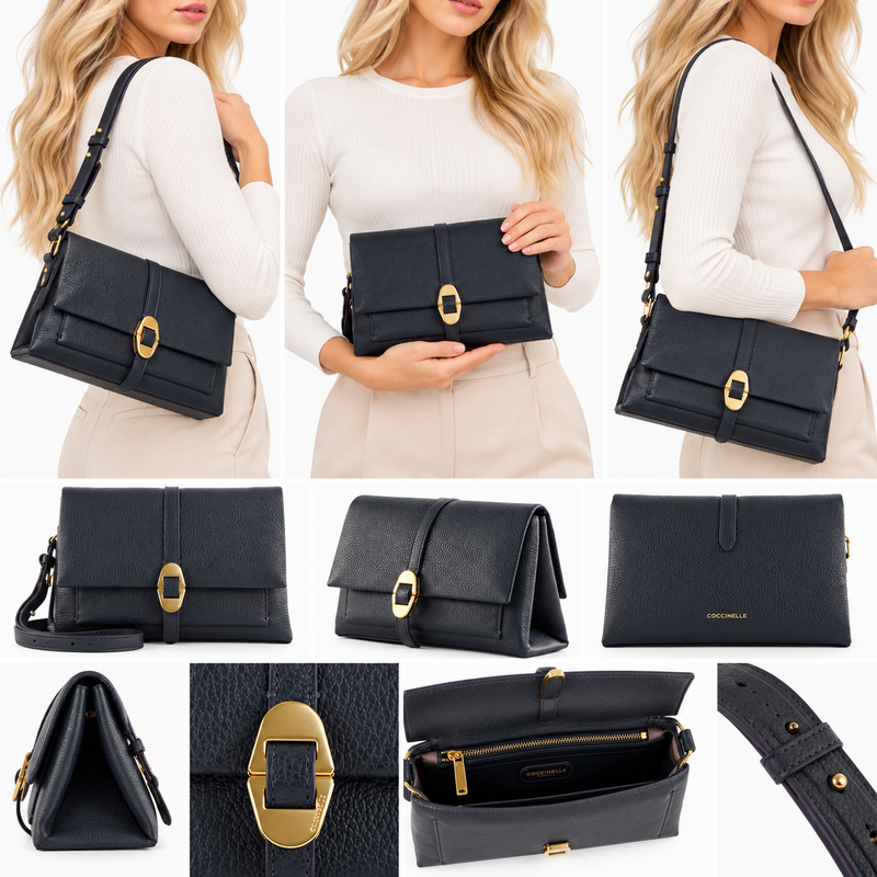 Coccinelle Women's Dorian Handbag Midnight Blue 