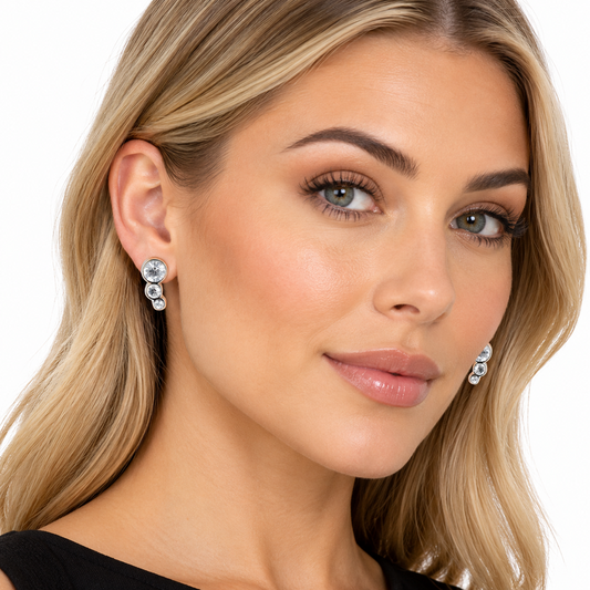 Dyrberg/Kern Swarovski Crystal Stud Earrings