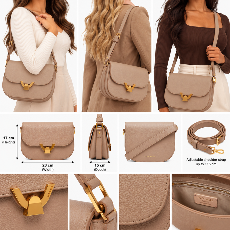 Coccinelle Womens Dew Crossbody Bag Rosette E1QTF150301