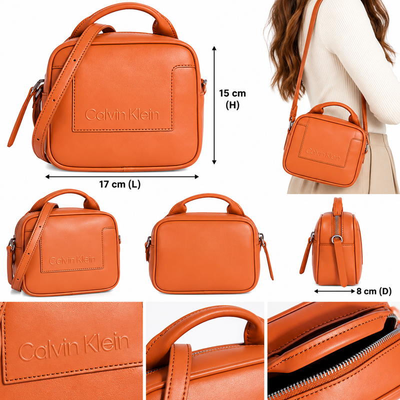 Calvin Klein CK Set Camera Crossbody Bag Autumn Leaf Women's