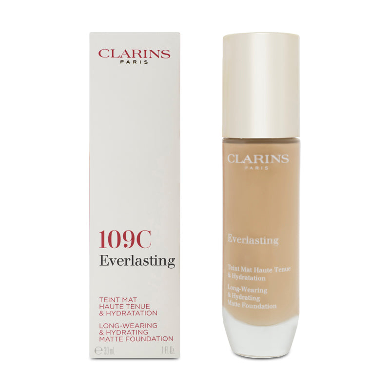 Clarins Everlasting Long Wearing Matte Foundation 109C Wheat (Blemished Box)