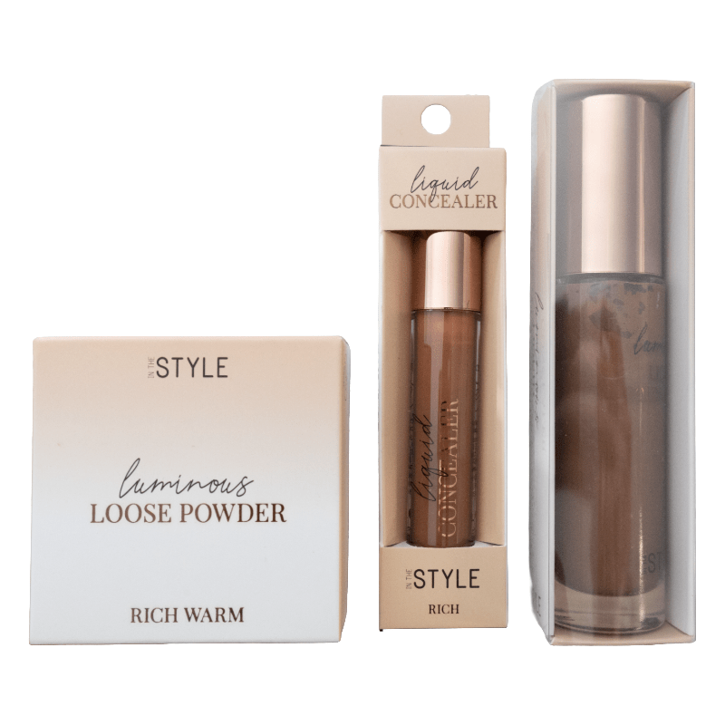 In The Style Makeup Bundle Gift – 3-Pieces Cosmetics Set - Rich
