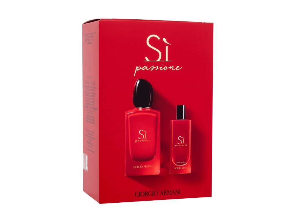 Giorgio Armani Si Passione 100ml & 15ml Eau De Parfum Set (Blemished Box)
