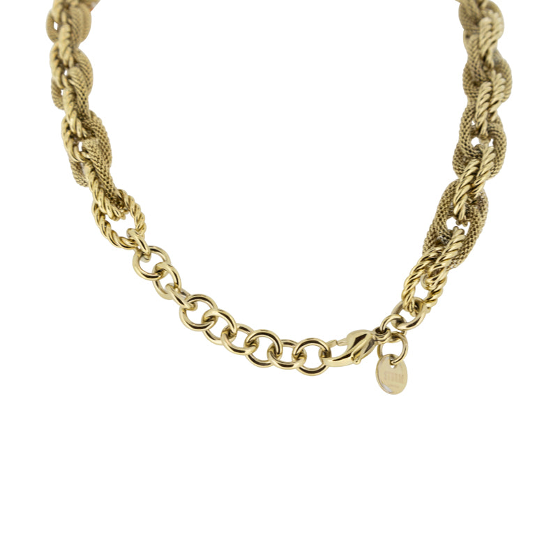 Storm Leoni Plated Stainless Steel 21K Gold Necklace