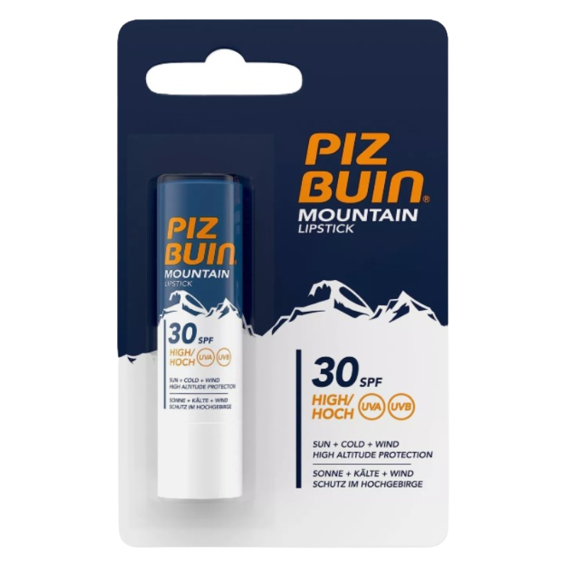 Piz Buin Mountain Lip Balm Lipstick SPF30 High Sun Protect (Clearance)