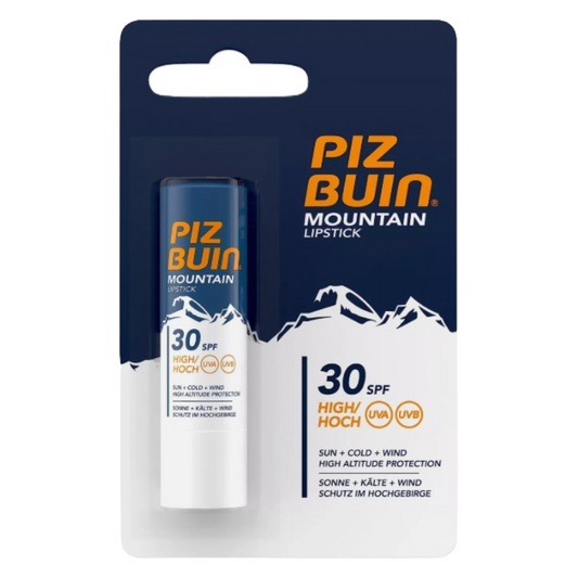 Piz Buin Mountain Lip Balm Lipstick SPF30 High Sun Protect (Clearance)