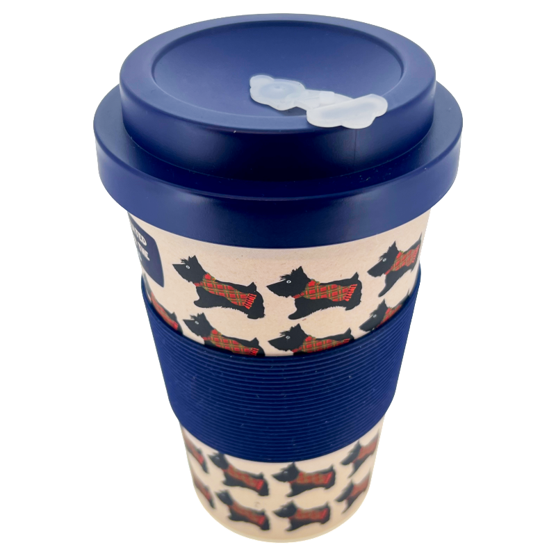 Milly Green Scotland Dog Travel Mug 400ml