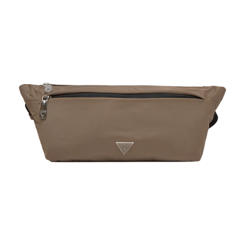 Guess Men's Waist Bag Belt Pouch Sand Brown