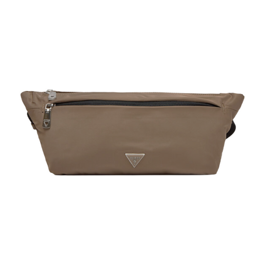 Guess Men's Waist Bag Belt Pouch Sand Brown