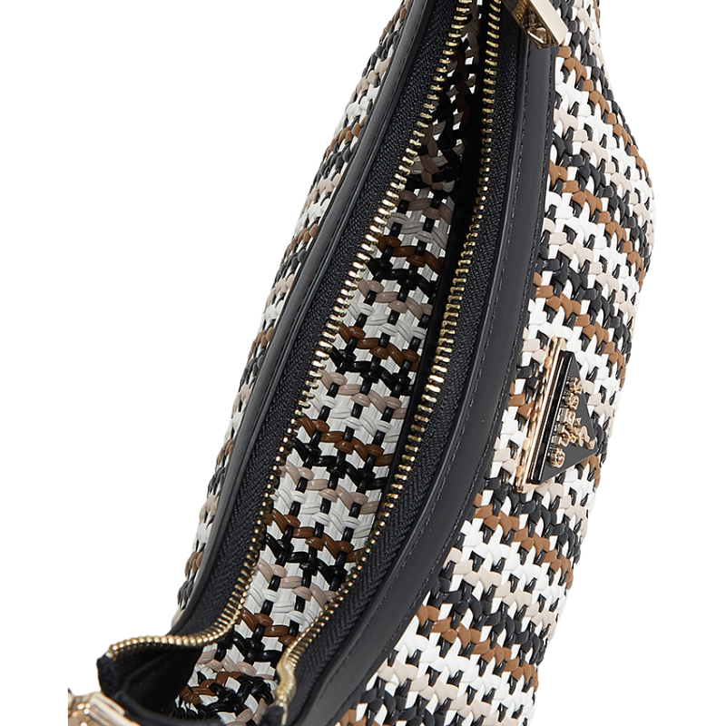 Guess Handbag Black/Multi With Wallet & Pouch WG920412 