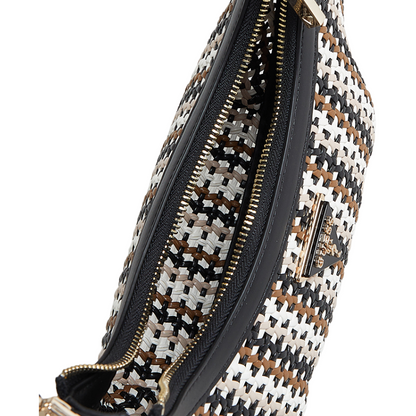 Guess Handbag Black/Multi With Wallet & Pouch WG920412 