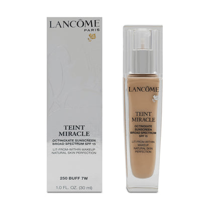 Lancome Teint Miracle Octinoxate SPF 15 Foundation 250 Buff 7W (Blemished Box)