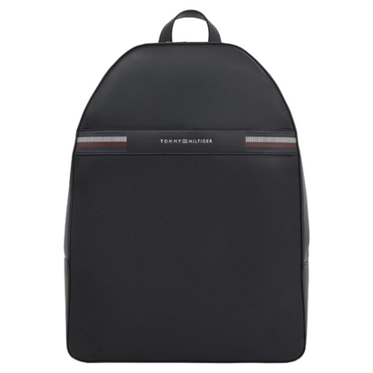 Tommy Hilfiger TH Textured Black Dome Backpack